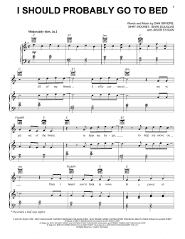 page one of I Should Probably Go To Bed (Piano, Vocal & Guitar Chords (Right-Hand Melody))