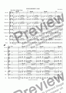 page one of Rockberry Jam: big band version