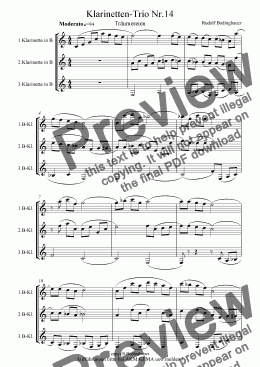 page one of Saxophon-Trio Nr.14