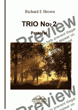 page one of Trio No. 2 - Pastoral