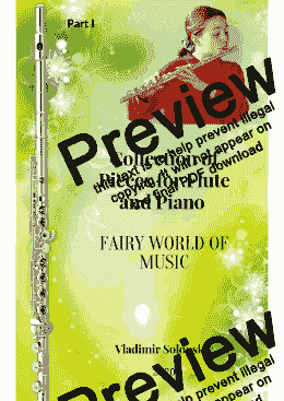 page one of  "Fairy world of music" - flute part 1