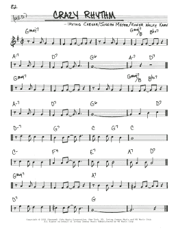 page one of Crazy Rhythm (Real Book – Melody & Chords)