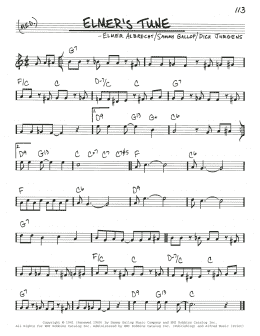page one of Elmer's Tune (Real Book – Melody & Chords)