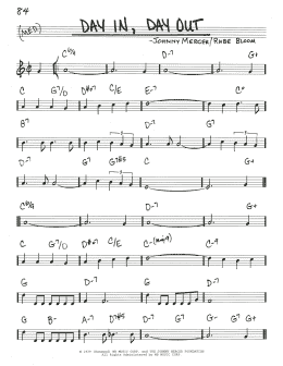 page one of Day In, Day Out (Real Book – Melody & Chords)