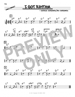 page one of I Got Rhythm (Real Book – Melody & Chords)