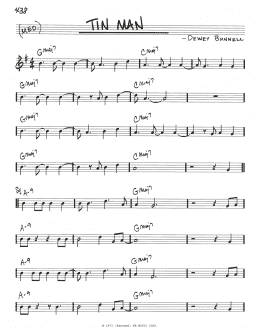page one of Tin Man (Real Book – Melody & Chords)