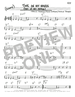 page one of Time On My Hands (You In My Arms) (Real Book – Melody & Chords)