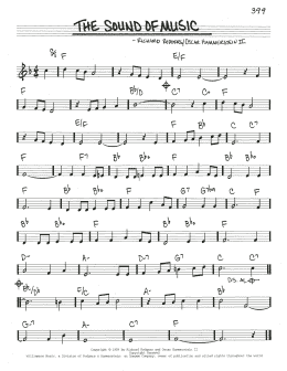 page one of The Sound Of Music (Real Book – Melody & Chords)