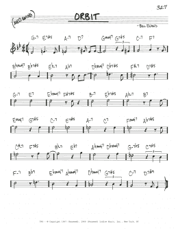page one of Orbit (Real Book – Melody & Chords)