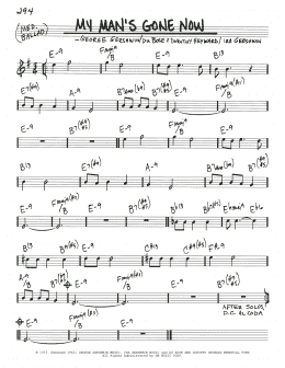 page one of My Man's Gone Now (Real Book – Melody & Chords)