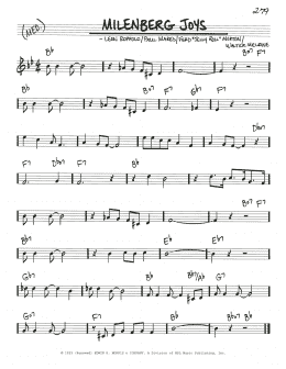 page one of Milenberg Joys (Real Book – Melody & Chords)