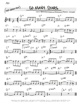 page one of So Many Stars (Real Book – Melody & Chords)