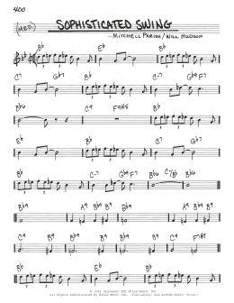 page one of Sophisticated Swing (Real Book – Melody & Chords)