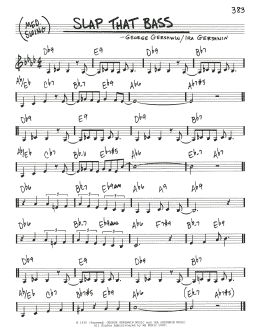 page one of Slap That Bass (Real Book – Melody & Chords)