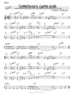 page one of Something's Gotta Give (Real Book – Melody & Chords)