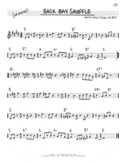 page one of Back Bay Shuffle (Real Book – Melody & Chords)