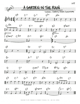 page one of A Garden In The Rain (Real Book – Melody & Chords)