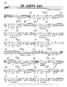 page one of Oh Happy Day (Real Book – Melody & Chords)