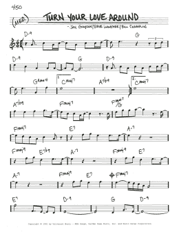 page one of Turn Your Love Around (Real Book – Melody & Chords)