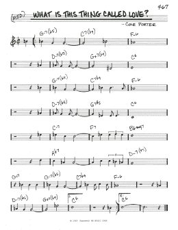 page one of What Is This Thing Called Love? (Real Book – Melody & Chords)