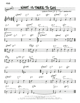page one of What Is There To Say (Real Book – Melody & Chords)