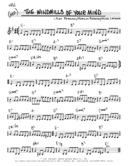 page one of The Windmills Of Your Mind (Real Book – Melody & Chords)