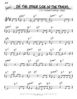 page one of On The Other Side Of The Tracks (Real Book – Melody & Chords)