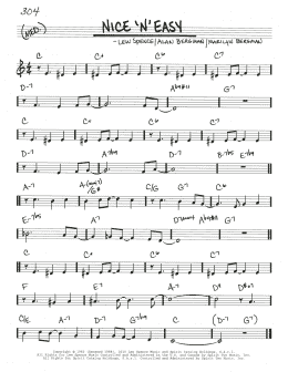 page one of Nice 'n' Easy (Real Book – Melody & Chords)