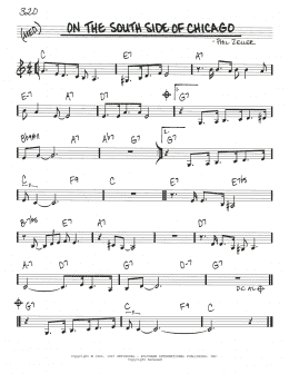 page one of On The South Side Of Chicago (Real Book – Melody & Chords)