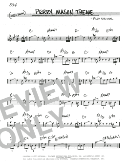 page one of Perry Mason Theme (Real Book – Melody & Chords)