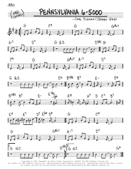 page one of Pennsylvania 6-5000 (Real Book – Melody & Chords)
