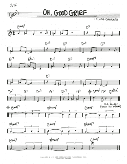 page one of Oh, Good Grief (Real Book – Melody & Chords)