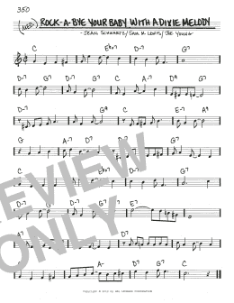 page one of Rock-A-Bye Your Baby With A Dixie Melody (Real Book – Melody & Chords)