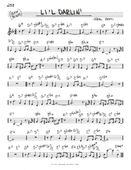 page one of Li'l Darlin' (Real Book – Melody & Chords)