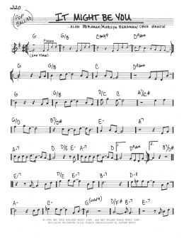 page one of It Might Be You (Real Book – Melody & Chords)
