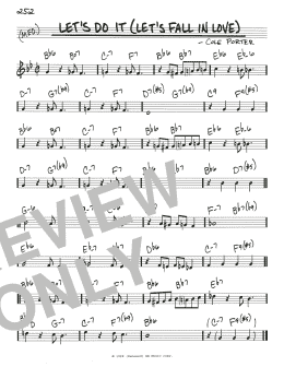 page one of Let's Do It (Let's Fall In Love) (Real Book – Melody & Chords)