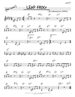 page one of Leap Frog (Real Book – Melody & Chords)