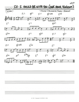 page one of If I Could Be With You (One Hour Tonight) (Real Book – Melody & Chords)