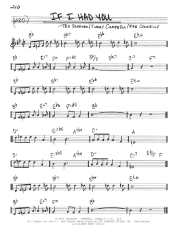 page one of If I Had You (Real Book – Melody & Chords)