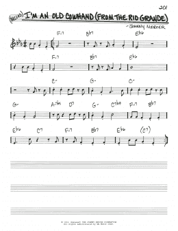page one of I'm An Old Cowhand (From The Rio Grande) (Real Book – Melody & Chords)