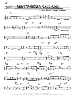 page one of Chattanooga Choo Choo (Real Book – Melody & Chords)