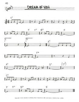 page one of Dream Of You (Real Book – Melody & Chords)