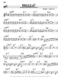 page one of Breezin' (Real Book – Melody & Chords)