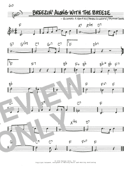 page one of Breezin' Along With The Breeze (Real Book – Melody & Chords)