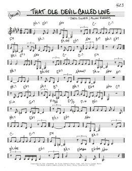 page one of That Ole Devil Called Love (Real Book – Melody & Chords)