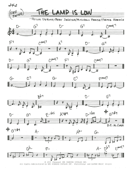 page one of The Lamp Is Low (Real Book – Melody & Chords)