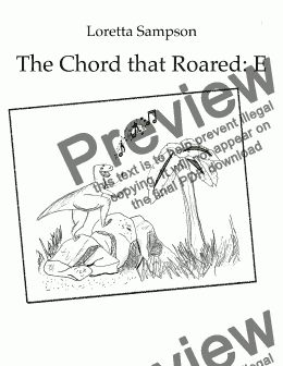 page one of The Chord that Roared:  E