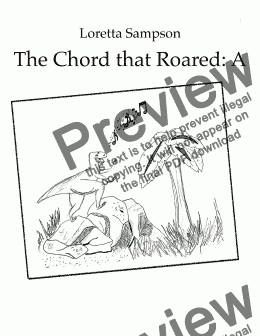 page one of The Chord that Roared:  A