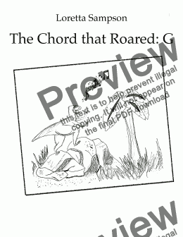 page one of The Chord that Roared:  G