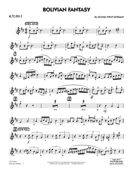 page one of Bolivian Fantasy - Alto Sax 2 (Jazz Ensemble)